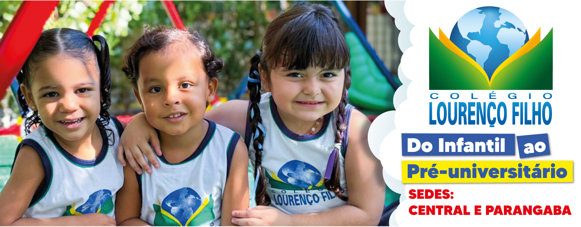 Banner do teste de seleção do Colégio Lourenço Filho.